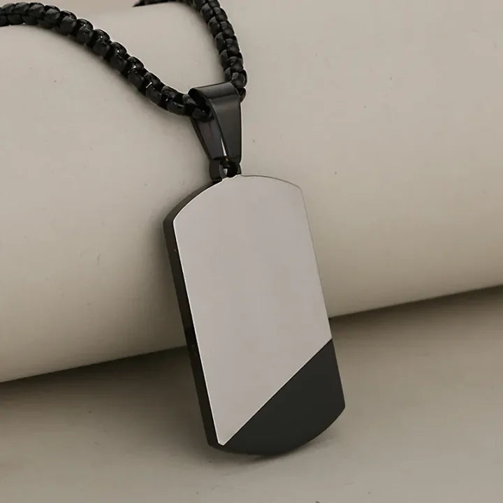 The Apex Silver+Black Necklace
