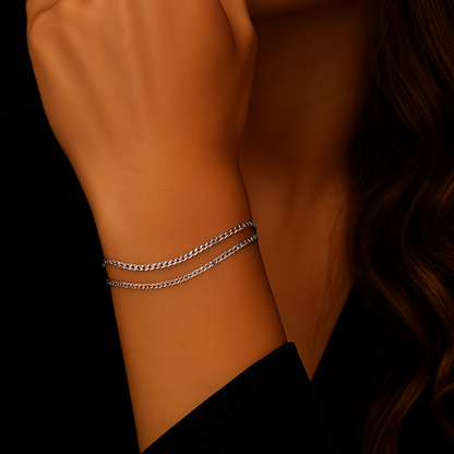 The Duality Silver Bracelet